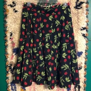 LulaRoe Retro style Madison skirt with ladybugs.
